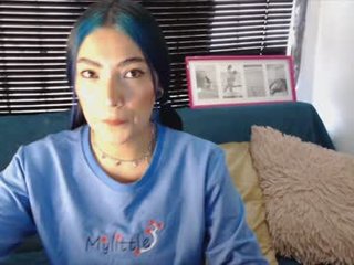 sugar_blue_ cam girl with small tits presents defile of sexy lingerie on camera